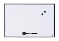 Bi-Office New Basic Whiteboard, magnetisch, zwart frame, 585 x 385 mm