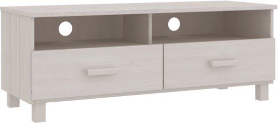 vidaXL Tv-meubel HAMAR 106x40x40 cm massief grenenhout wit