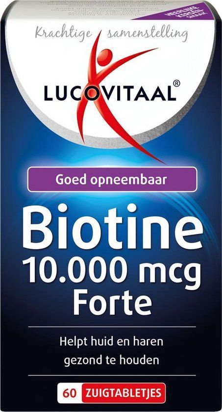 Lucovitaal Biotine 10.000 mcg Forte - 60 zuigtabletten