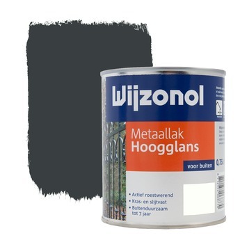 Wijzonol metaallak hoogglans antraciet 750 ml