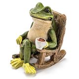 Miniatuur Kikker Tuinbeeld - 2" hoog - Mini Outdoor Accessoire Beeldje voor Fairy Garden