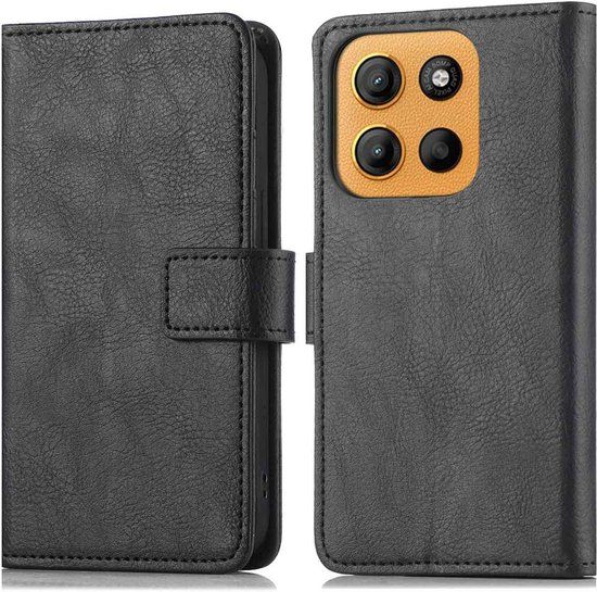 imoshion Luxe Bookcase - Zwart - Geschikt voor Motorola Moto G15 / G15 Power