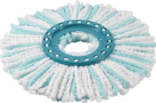 Leifheit Clean Twist - Vervangingskop - Micro Disc Mop Ergo - Wit/Turquoise
