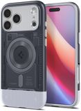 Spigen Classic C1 MagFit Hoesje Geschikt voor iPhone 17 Pro Max - Compatibel met MagSafe - Retro Back Cover - Graphite