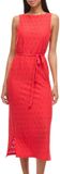VILA Vila Malina V-Neck Midi Jurk Dames Rood/Roze M