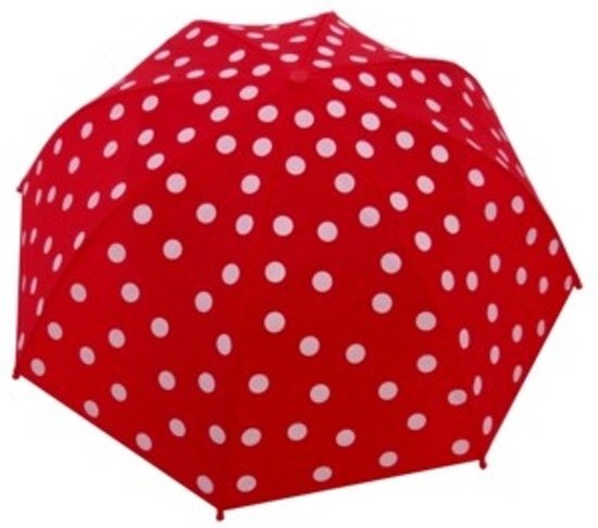 Simply for Kids - Paraplu - Rood met witte stippen
