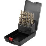 TOOLCRAFT HSSE-Co 5 Jeu de forets à métaux 19 pièces DIN 338 Tige cylindrique