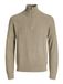 JACK & JONES Jjpannel Knit Half Zip Aw25 Camel Herentrui