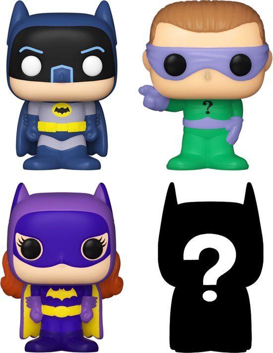 Funko Batman - Bitty POP! 4-Pack Batman Adam West 2,5 cm Verzamelfiguur - Multicolours