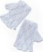 Bristol Novelty Carnaval verkleed korte kanten handschoenen voor dames - wit - M/XL - polyester
