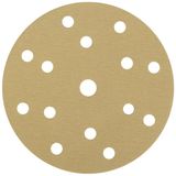 NTools HMF 7 Schuurpapier 150 mm klittenband, korrel 320, schuurschijven 150 mm klittenband 15 gaten voor ronde excentrische schuurmachine, aluminiumoxide schuurschijven, schuurpapier korrel 320, set