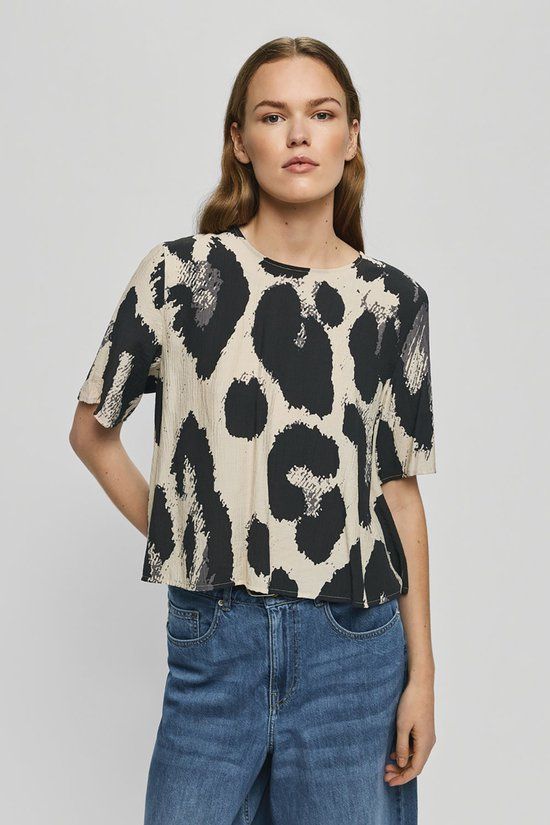 MSCH Copenhagen Mschkaralie Jusia 2/4 Top Dames - Shirt - Multi - Maat S