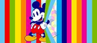 Mickey Disney Mickey Mouse, niet-geweven fotobehang voor een kinderkamer, 202 x 90 cm.