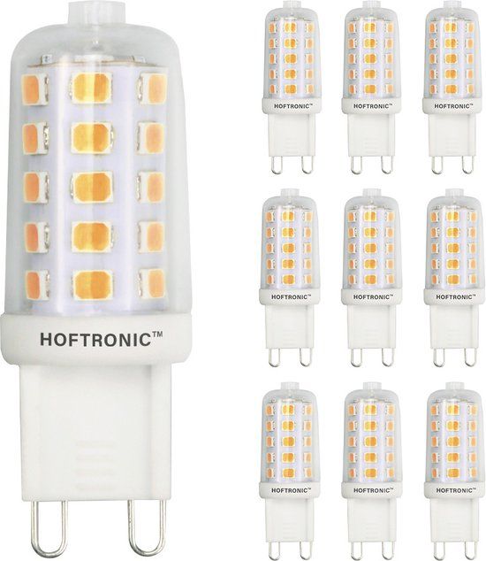 HOFTRONIC G9 LED Lampen - 3 Watt - 300 Lumen - 2700K Warm Wit - 230V - 10 Stuks