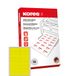 Kores L10537GE universele etiketten, 105 x 37 mm, geel, 100 vellen
