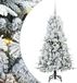 vidaXL - Kunstmatige - Hinged - Kerstboom - met - 150 - LED - Wit - 150 - cm - PE - en - PVC