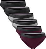 DANISH ENDURANCE Slips van biologisch katoen - Stikselvrij - Elastische Tailleband - voor Dames - 6-Pack - Meerkleurig - Maat M