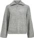 Object Gebreide trui Hoge hals Medium Grey Melange S