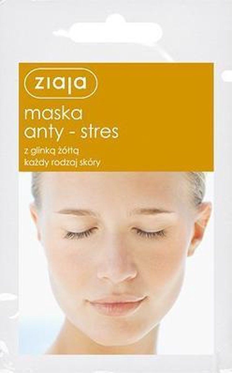 Ziaja Anti-stress masker met gele klei voor alle huidtypen 7ml