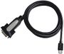 PremiumCord Adapter USB-C op RS232, USB C 3.1 stekker naar RS232 stekker, USB 3.1 SuperSpeed, lengte 1,8 m
