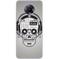 Xiaomi Poco F2 Pro Skull music bedrukt siliconen hoesje