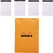 Rhodia Notitieblok - N16 - Ruit - A5 - Oranje - 10 stuks