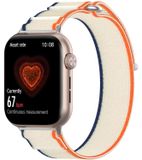 Wigento Honor Watch 5: Nylon elastische band met klittenbandsluiting, vervanging, wit