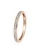 Lucardi Dames Railring 29 diamanten 0,08ct - Ring - Cadeau - 14 Karaat Goud - Roségoud