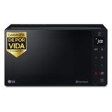 LG MH6535GDS Smart Inverter magnetron met kwartsgrill, 25 l, 1000 W, automatische programma's, instelbare vermogensniveaus, stoomkoken, zwart
