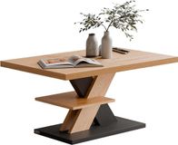 Casaria Salontafel Detroit - Extra Legblad 90x60x45cm - Grijs