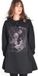 Alchemy England Hallow's Eve Woman's Dress Agatha Solid Black Dames Mini-jurk