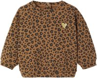 Envie de fraise Babytrui met luipaardprint en hartjesmotief, moeder-dochter capsulecollectie ENVIE DE FRAISE