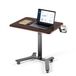 VEVOR In Hoogte Verstelbaar Bureau/Computerbureau 715x520x(725-1070)mm, Metalen Frame, MDF-Blad, Draagvermogen van 15 kg, Zwenkwielen met 2 Remmen, Mobiel Bureau voor Thuiswerkplek/Studie