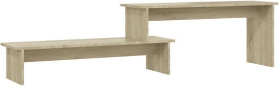 vidaXL Tv-meubel 180x30x43 cm bewerkt hout sonoma eikenkleurig