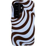 Selencia Vivid Wavy Backcover met MagSafe voor de Samsung Galaxy S26 Ultra - Dream Swirl Chocolate
