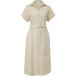 s.Oliver Robe midi en lin mélangé coupe ample avec ceinture à nouer femme