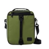 TOTTO Olikos Koeltas voor levensmiddelen, 6 liter, 21 x 26 x 11 cm, uittrekbare snacktas, handgreep, verstelbare en afneembare riem, gemakkelijk te reinigen, groen