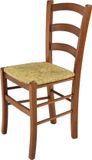 t m c s Tommychairs Venice - Eetkamerstoel - 1 Stuk - Licht Walnoot - Rotan