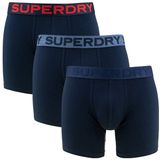 Superdry BOXER TRIPLE PACK Heren Onderbroek - Raven Black Marl