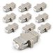 1aTTack.de 10x glasvezel keystone-connectoren OM1 of OM2 (UPC of PC) LC duplex female naar LC duplex female multimode beige