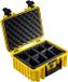 B&W International Type 3000 Outdoor Case incl. vakindeling - geel