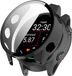 Strap-it Hard case hoesje met screenprotector glas - geschikt voor Garmin Forerunner 570 - 47mm (zwart)