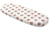 Medi Partners Hoeslaken van mousseline voor kinderwagen 86x40 cm bedlaken voor wieg - 100% katoenen mousseline hoeslaken voor co-sleeper babybedje (Regenboog)