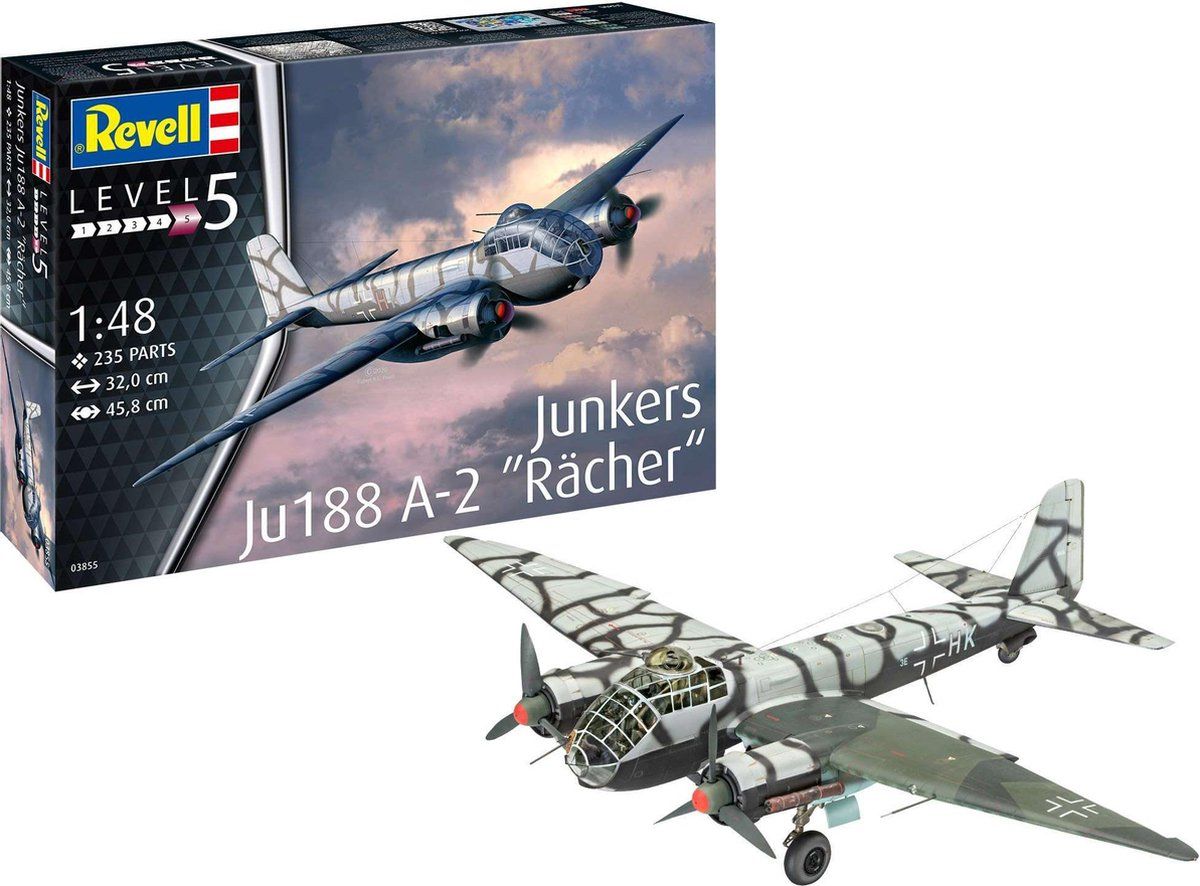 Revell 1:48 03855 Junkers Ju188 A-2 \"Rächer\" Plastic kit