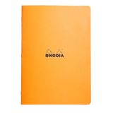 RHODIA 119164Cpack - Set van 10 Geniete Schriften Oranje - A4 - Kleine Ruitjes - 96 pagina's - Clairefontaine Wit Papier 80 g/m² - Soepele, Stevige en Waterafstotende Omslag van Gecoat Karton