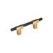 Amerock Urbanite 3 inch (76mm) Center-to-Center Champagne Bronze/Matte Black Cabinet Pull, BP77898CZMB