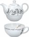 V&A Tea for One Theepot Set, Porselein, 0.25 L - Alice in Wonderland