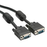 ROLINE Monitor Kabel met ferrietkernen + DDC, HD15M/M, 15 m