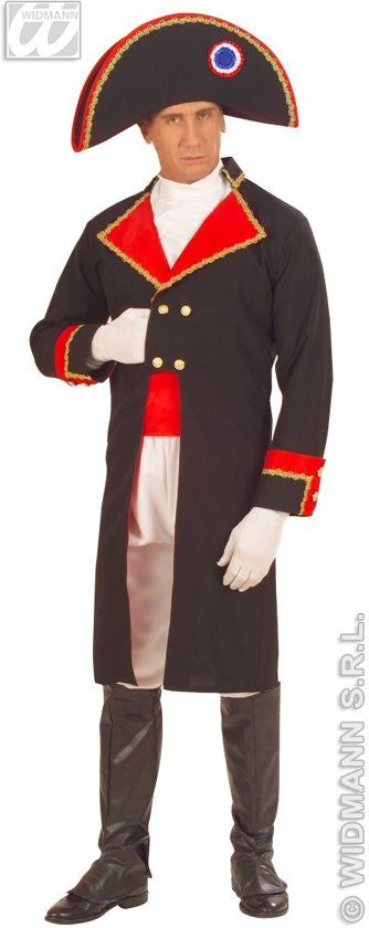 Widmann Middeleeuwse & Renaissance Strijders Kostuum Napoleon Kostuum Man Small Carnaval kostuum Verkleedkleding