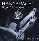 Hannabach Bas/Schrammel Gitaarsnaren, enkele snaar A5-2715, verzilverd omwonden